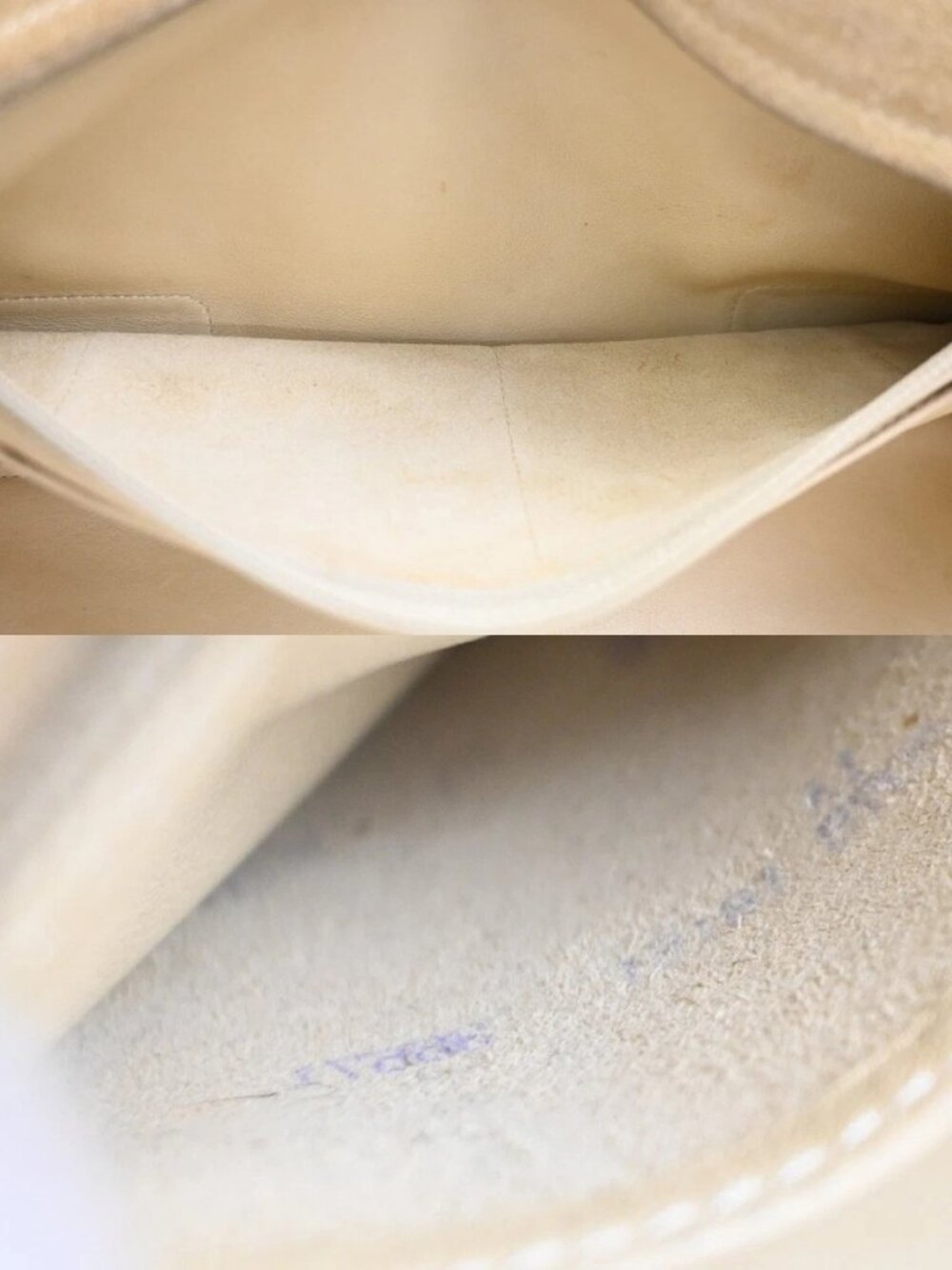 LOEWE Anagram logo Amazona 28 Handbag Suede Leather Beige Spain SHW 38CA785 - Picture 14 of 16